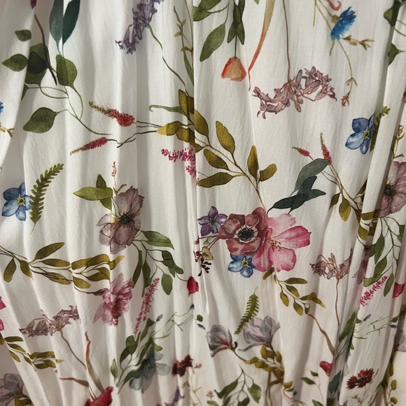 Dynamite Floral Midi Wrap Dress - Picture 3 of 4